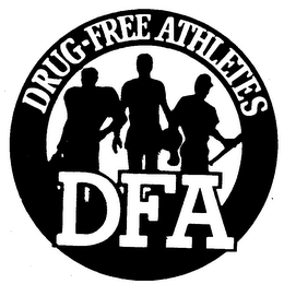 DRUG-FREE ATHLETES DFA logo
