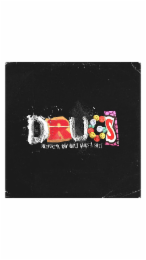 DRUGS DELIVERING RAW UNCUT GANGSTA SHIT PARENTAL ADVISORY EXPLICIT CONTENT logo