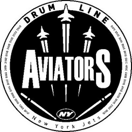 DRUM LINE AVIATORS NY NEW YORK JETS logo
