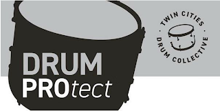 DRUM PROTECT TWIN CITIES DRUM COLLECTIVE logo