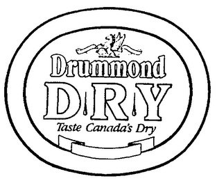 DRUMMOND DRY TASTE CANADA'S DRY logo