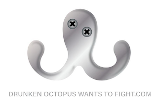 DRUNKEN OCTOPUS WANTS TO FIGHT.COM logo