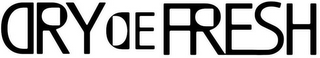DRY DE FRESH logo