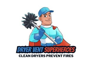 DRYER VENT SUPERHEROES CLEAN DRYERS PREVENT FIRES logo