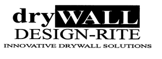 DRYWALL DESIGN-RITE INNOVATIVE DRYWALL SOLUTIONS logo
