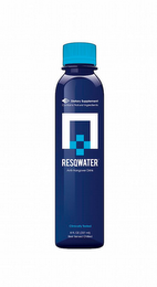 DS DIETARY SUPPLEMENT CONTAINS NATURAL INGREDIENTS RESQWATER ANTI-HANGOVER DRINK CLINICALLY TESTED BEST SERVED CHILLED logo