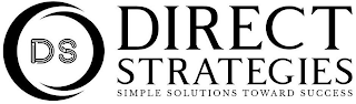 DS DIRECT STRATEGIES SIMPLE SOLUTIONS TOWARD SUCCESS logo