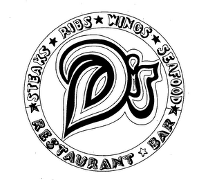 D'S RESTAURANT BAR STEAKS RIBS WINGS SEAFOOD logo