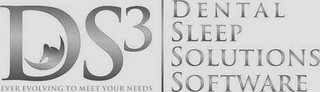 DS3 DENTAL SLEEP SOLUTIONS SOFTWARE EVER EVOLVING TO MEET YOUR NEEDS logo