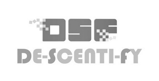 DSF DE-SCENTY-FY logo