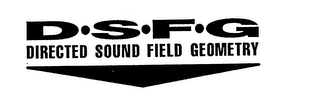 D.S.F.G. DIRECTED SOUND FIELD GEOMETRY logo
