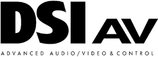 DSI AV ADVANCED AUDIO/VIDEO & CONTROL logo