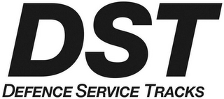DST DEFENCE SERVICE TRACKS logo