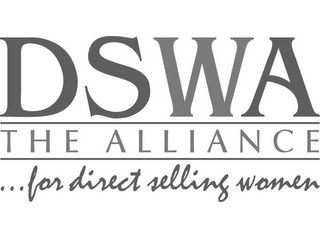 DSWA THE ALLIANCE ...FOR DIRECT SELLING WOMEN logo