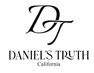 DT DANIEL'S TRUTH CALIFORNIA logo