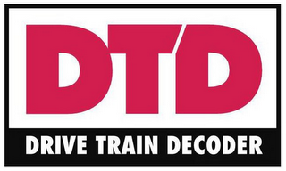 DTD DRIVE TRAIN DECODER logo