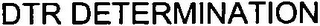 DTR DETERMINATION logo