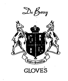 DU BARRY GLOVES STYLE + QUALITY logo