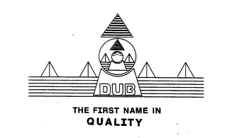 DUB THE FIRST NAME IN QUALITY logo
