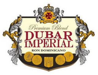 DUBAR PREMIUM BLEND DUBAR IMPERIAL RON DOMINICANO logo