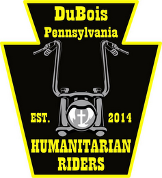 DUBOIS PENNSYLVANIA EST. 2014 HUMANITARIAN RIDERS logo