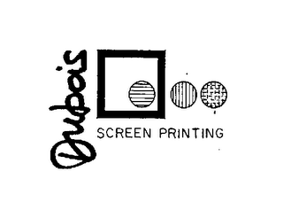 DUBOIS SCREEN PRINTING logo