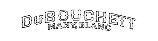 DUBOUCHETT MANY, BLANC logo