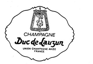 DUC DE LAUZUN CHAMPAGNE UNION CHAMPAGNE AVIZE FRANCE logo