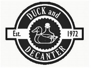 DUCK AND DECANTER, EST. 1972 logo