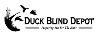 DUCK BLIND DEPOT PREPARING YOU FOR THE HUNT logo