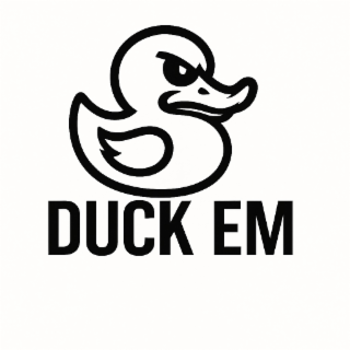 DUCK EM logo