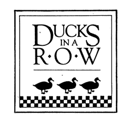 DUCKS IN A R O W logo
