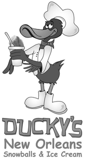 DUCKY'S NEW ORLEANS SNOWBALLS & ICE CREAM logo