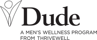 DUDE A MEN'S WELLNESS PROGRAM FROM THRIVEWELL logo