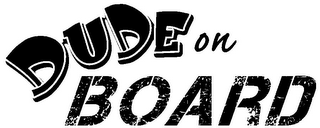 DUDE ON BOARD logo