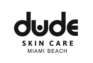 DUDE SKIN CARE MIAMI BEACH logo