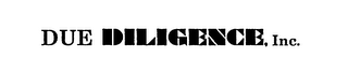 DUE DILLIGENCE, INC. logo