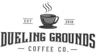 DUELING GROUNDS COFFEE CO. EST 2016 logo
