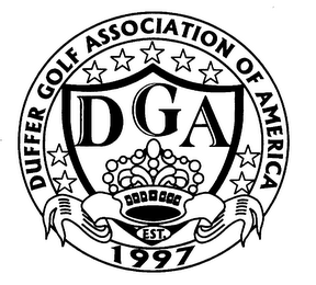 DUFFER GOLF ASSOCIATION OF AMERICA DGA EST. 1997 logo