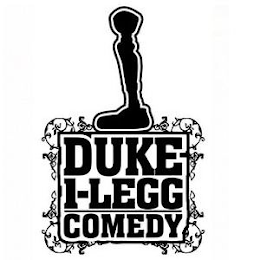 DUKE I-LEGG COMEDY logo