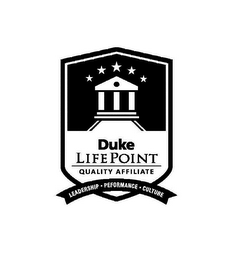 DUKE LIFEPOINT QUALITY AFFILIATE LEADERSHIP PERFORMANCE CULTURE logo