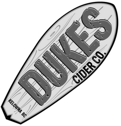 DUKES CIDER CO. KELOWNA BC logo