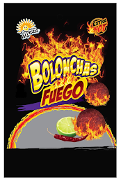 DULCES MARA EXTRA HOT BOLONCHAS FUEGO logo