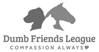 DUMB FRIENDS LEAGUE COMPASSION ALWAYS logo
