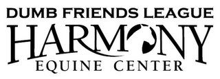 DUMB FRIENDS LEAGUE HARMONY EQUINE CENTER logo