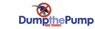 DUMP THE PUMP RIDE TRANSIT. logo