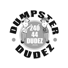 DUMPSTER DUDEZ EZ IN EZ OUT 240 44 DUDEZ (38339) logo
