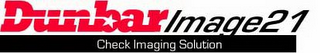 DUNBARIMAGE21 CHECK IMAGING SOLUTION logo