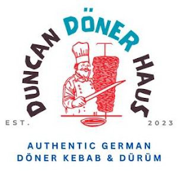 DUNCAN DӦNER HAUS EST. 2023 AUTHENTIC GERMAN DӦNER KEBAB & DÜRÜM logo