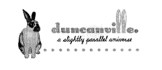 DUNECANVILLE A SLIGHTLY PARRALLEL UNIVERSE logo